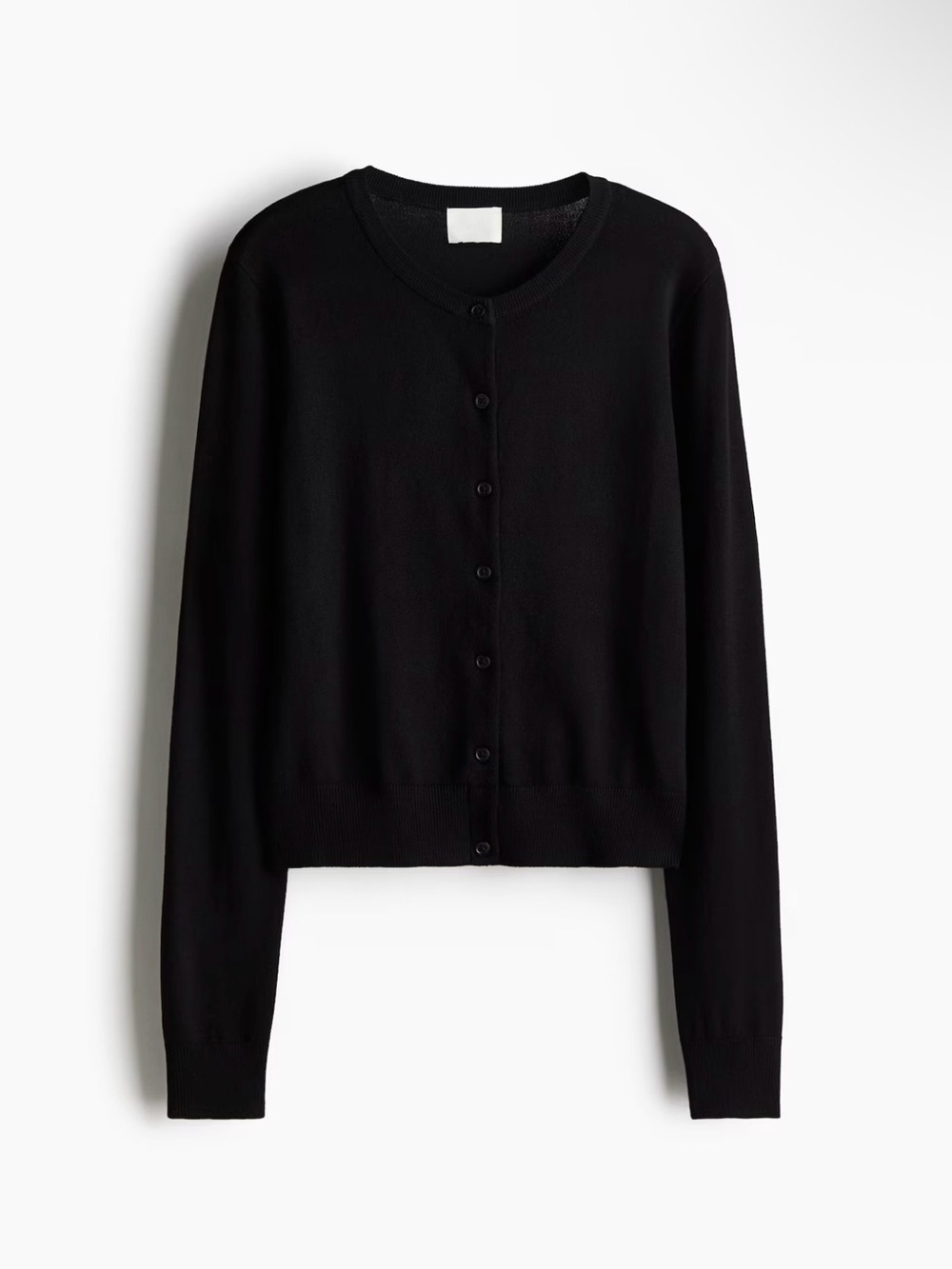 H&M Black Button-Front Cardigan